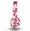 The Hanging White Vector Floral Over Red Skin for the Original Beats by Dre Wireless Headphones