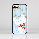 The Happy Winter Cartoon Cat Skin-Sert for the Apple iPhone 5c Skin-Sert Case