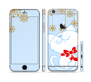 The Happy Winter Cartoon Cat Sectioned Skin Series for the Apple iPhone 6s Plus