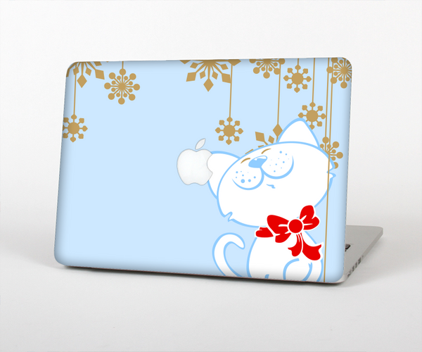 The Happy Winter Cartoon Cat Skin for the Apple MacBook Pro Retina 15"
