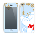 The Happy Winter Cartoon Cat Skin for the Apple iPhone 5c