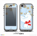 The Happy Winter Cartoon Cat Skin for the iPhone 5c nüüd LifeProof Case
