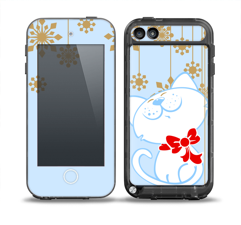 The Happy Winter Cartoon Cat Skin for the iPod Touch 5th Generation frē LifeProof Case