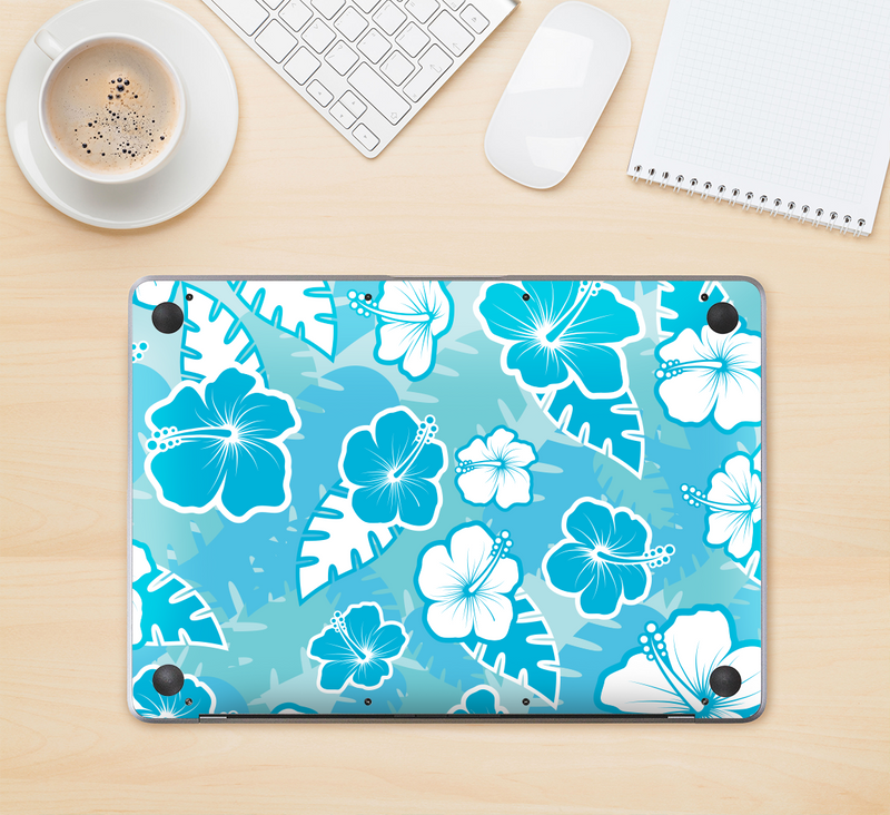 The Hawaiian Floral Pattern V4 Skin Kit for the 12" Apple MacBook (A1534)