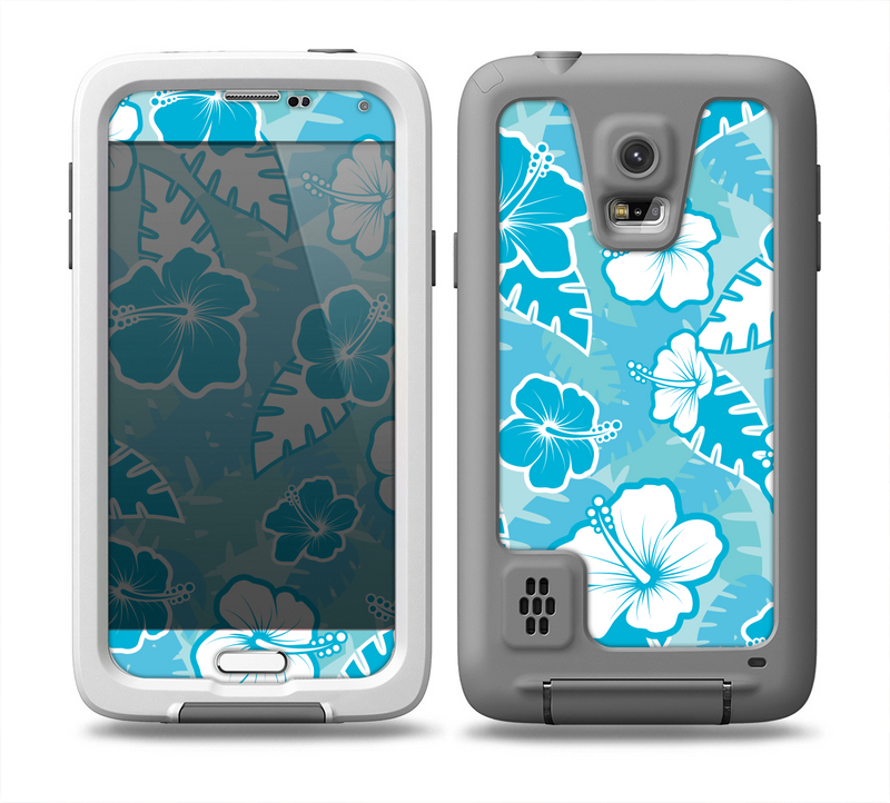The Hawaiian Floral Pattern V4 Skin for the Samsung Galaxy S5 frē LifeProof Case