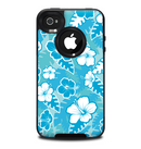 The Hawaiian Floral Pattern V4 Skin for the iPhone 4-4s OtterBox Commuter Case