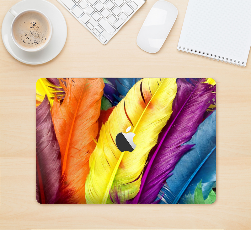 The Hd Color Feathers Skin Kit for the 12" Apple MacBook (A1534)
