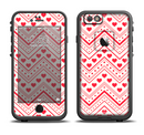The Hearts and Dots Vector ZigZag Pattern Apple iPhone 6/6s LifeProof Fre Case Skin Set