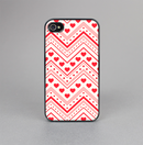 The Hearts and Dots Vector ZigZag Pattern Skin-Sert for the Apple iPhone 4-4s Skin-Sert Case