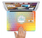 The HighLighted Colorful Triangular Love Skin Set for the Apple MacBook Air 13"