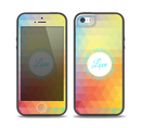 The HighLighted Colorful Triangular Love Skin Set for the iPhone 5-5s Skech Glow Case