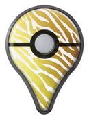 The Highlighted Golden Zebra Pattern Pokémon GO Plus Vinyl Protective Decal Skin Kit