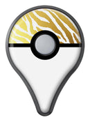 The Highlighted Golden Zebra Pattern Pokémon GO Plus Vinyl Protective Decal Skin Kit