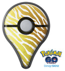 The Highlighted Golden Zebra Pattern Pokémon GO Plus Vinyl Protective Decal Skin Kit