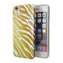 The Highlighted Golden Zebra Pattern iPhone 6/6s or 6/6s Plus 2-Piece Hybrid INK-Fuzed Case