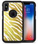 The Highlighted Golden Zebra Pattern 2 - iPhone X OtterBox Case & Skin Kits