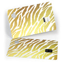 The Highlighted Golden Zebra Pattern - Premium Protective Decal Skin-Kit for the Apple Credit Card