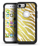The Highlighted Golden Zebra Pattern - iPhone 7 or 8 OtterBox Case & Skin Kits