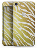 The Highlighted Golden Zebra Pattern - Skin-kit for the iPhone 8 or 8 Plus