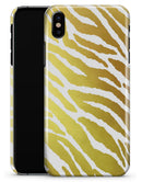 The Highlighted Golden Zebra Pattern - iPhone X Clipit Case