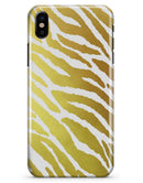 The Highlighted Golden Zebra Pattern - iPhone X Clipit Case