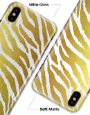 The Highlighted Golden Zebra Pattern - iPhone X Clipit Case