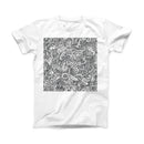 The Hippie Dippie Doodles ink-Fuzed Front Spot Graphic Unisex Soft-Fitted Tee Shirt