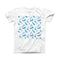 The Hipster Feather Pattern ink-Fuzed Front Spot Graphic Unisex Soft-Fitted Tee Shirt