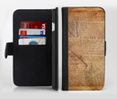 The Historical Word Overlay Ink-Fuzed Leather Folding Wallet Credit-Card Case for the Apple iPhone 6/6s, 6/6s Plus, 5/5s and 5c