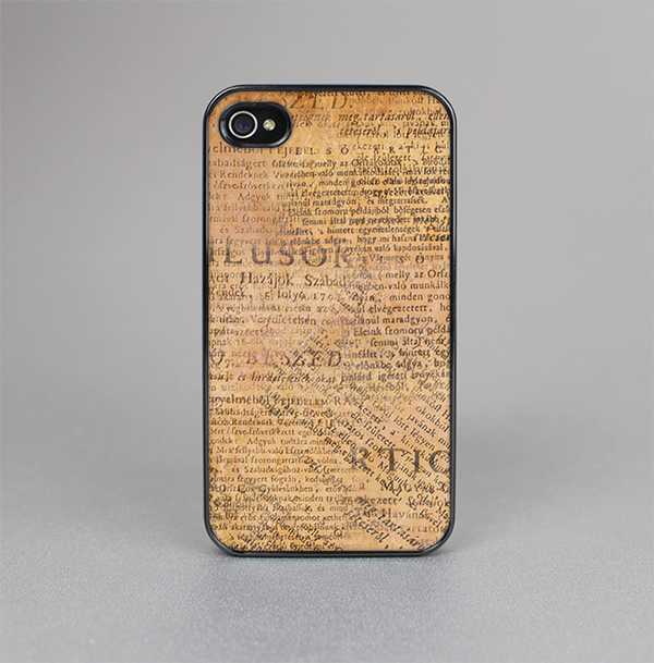 The Historical Word Overlay Skin-Sert for the Apple iPhone 4-4s Skin-Sert Case