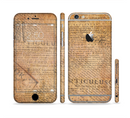 The Historical Word Overlay Sectioned Skin Series for the Apple iPhone 6s Plus