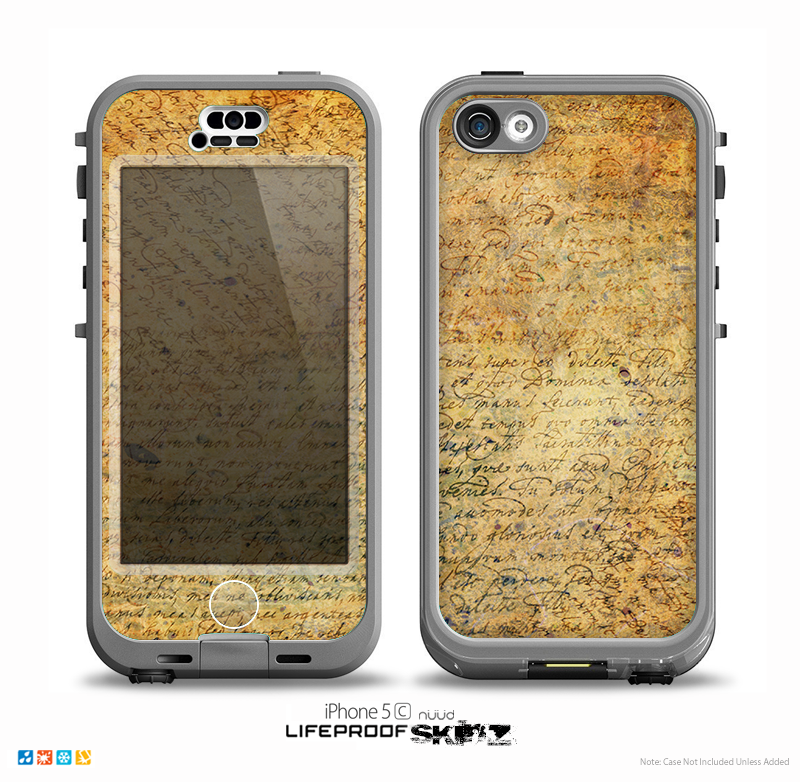 The History Word Overlay V2 Skin for the iPhone 5c nüüd LifeProof Case