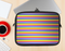 The Horizontal Multicolored Stripes Ink-Fuzed NeoPrene MacBook Laptop Sleeve