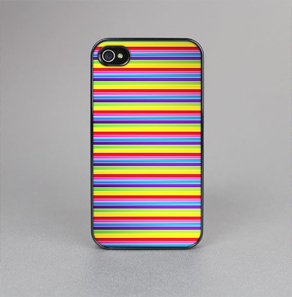 The Horizontal Multicolored Stripes Skin-Sert for the Apple iPhone 4-4s Skin-Sert Case