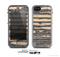 The Horizontal Peeled Dark Wood Skin for the Apple iPhone 5c LifeProof Case