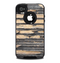 The Horizontal Peeled Dark Wood Skin for the iPhone 4-4s OtterBox Commuter Case