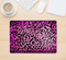 The Hot Pink Cheetah Animal Print Skin Kit for the 12" Apple MacBook (A1534)