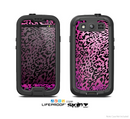 The Hot Pink Cheetah Animal Print Skin For The Samsung Galaxy S3 LifeProof Case