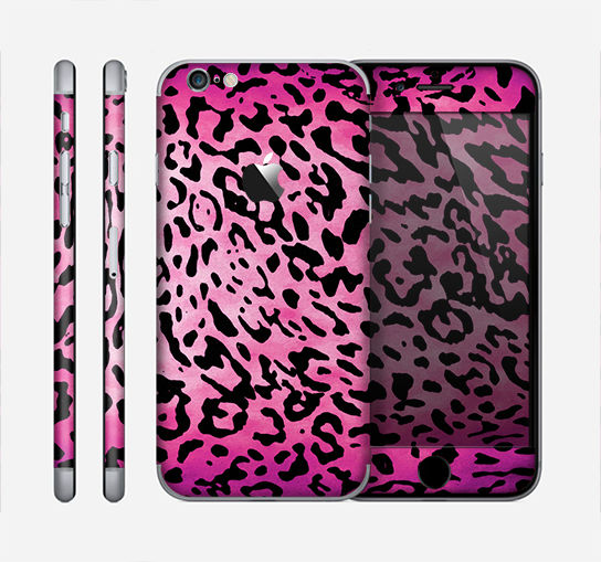 The Hot Pink Cheetah Animal Print Skin for the Apple iPhone 6