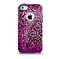 The Hot Pink Cheetah Animal Print Skin for the iPhone 5c OtterBox Commuter Case