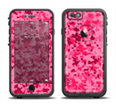 The Hot Pink Digital Camouflage Apple iPhone 6/6s Plus LifeProof Fre Case Skin Set