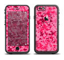 The Hot Pink Digital Camouflage Apple iPhone 6/6s LifeProof Fre Case Skin Set