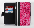 The Hot Pink Digital Camouflage Ink-Fuzed Leather Folding Wallet Credit-Card Case for the Apple iPhone 6/6s, 6/6s Plus, 5/5s and 5c
