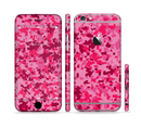 The Hot Pink Digital Camouflage Sectioned Skin Series for the Apple iPhone 6s Plus