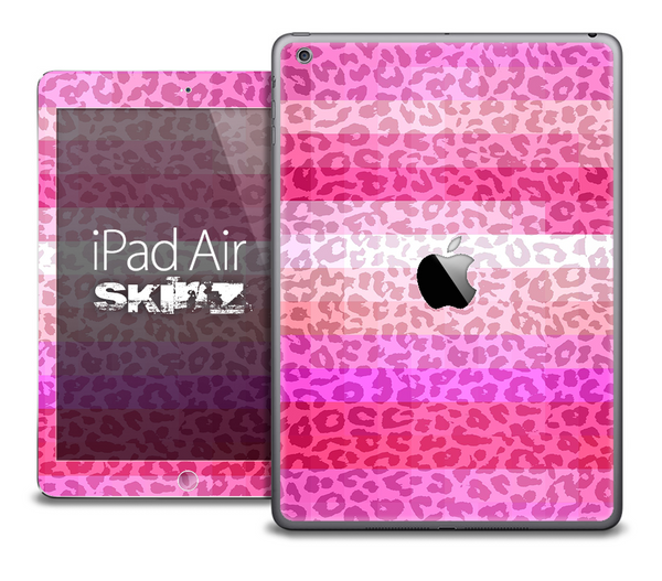 The Hot Pink Layered Cheetah Print Skin for the iPad Air