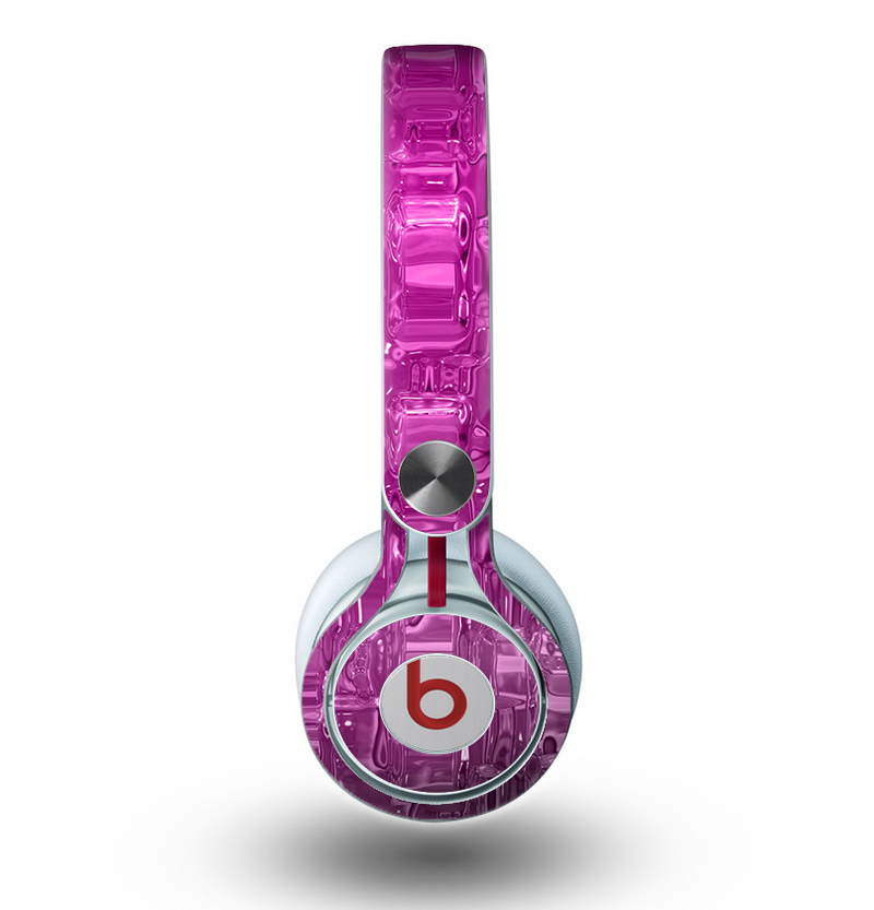 The Hot Pink Mercury Skin for the Beats by Dre Mixr Headphones