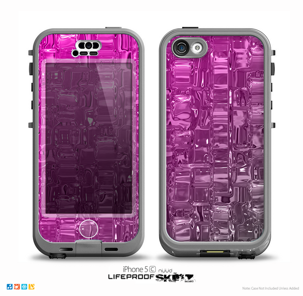 The Hot Pink Mercury Skin for the iPhone 5c nüüd LifeProof Case