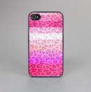The Hot Pink Striped Cheetah Print Skin-Sert for the Apple iPhone 4-4s Skin-Sert Case
