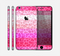The Hot Pink Striped Cheetah Print Skin for the Apple iPhone 6 Plus