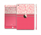 The Hot Pink Swirly Pattern with Polka Dots Full Body Skin Set for the Apple iPad Mini 3